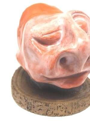 Statue sur socle en bois - "Idiots Double" 1