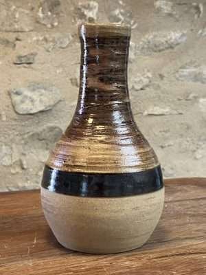 Vase - beige grès - "DROP!" décoré n°11