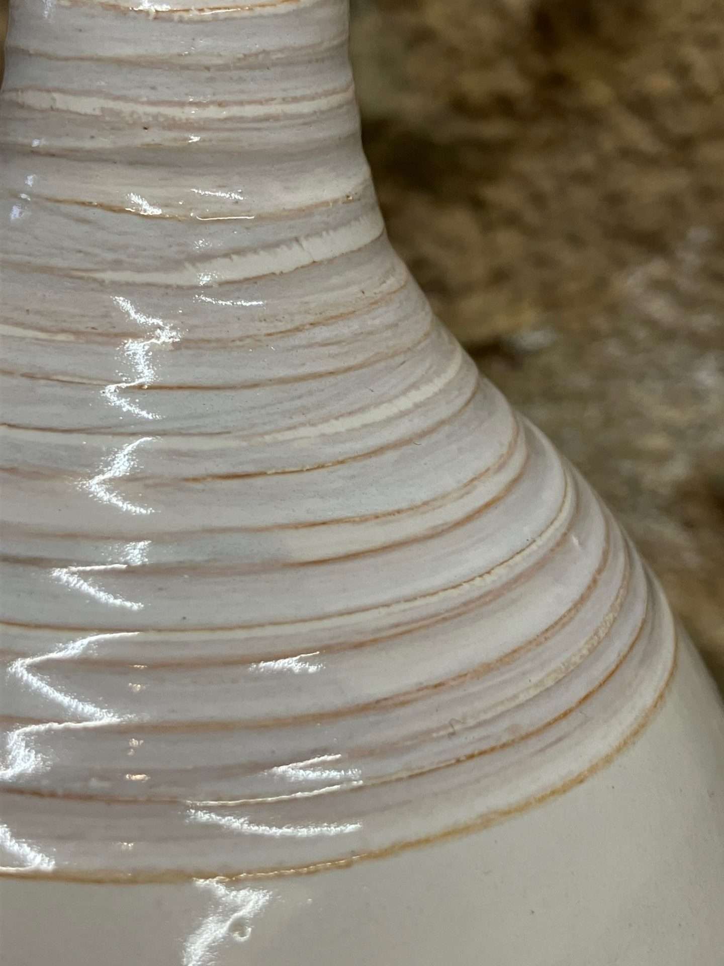 Vase - blanc faïence - "DROP!" décoré n°23 – Image 3