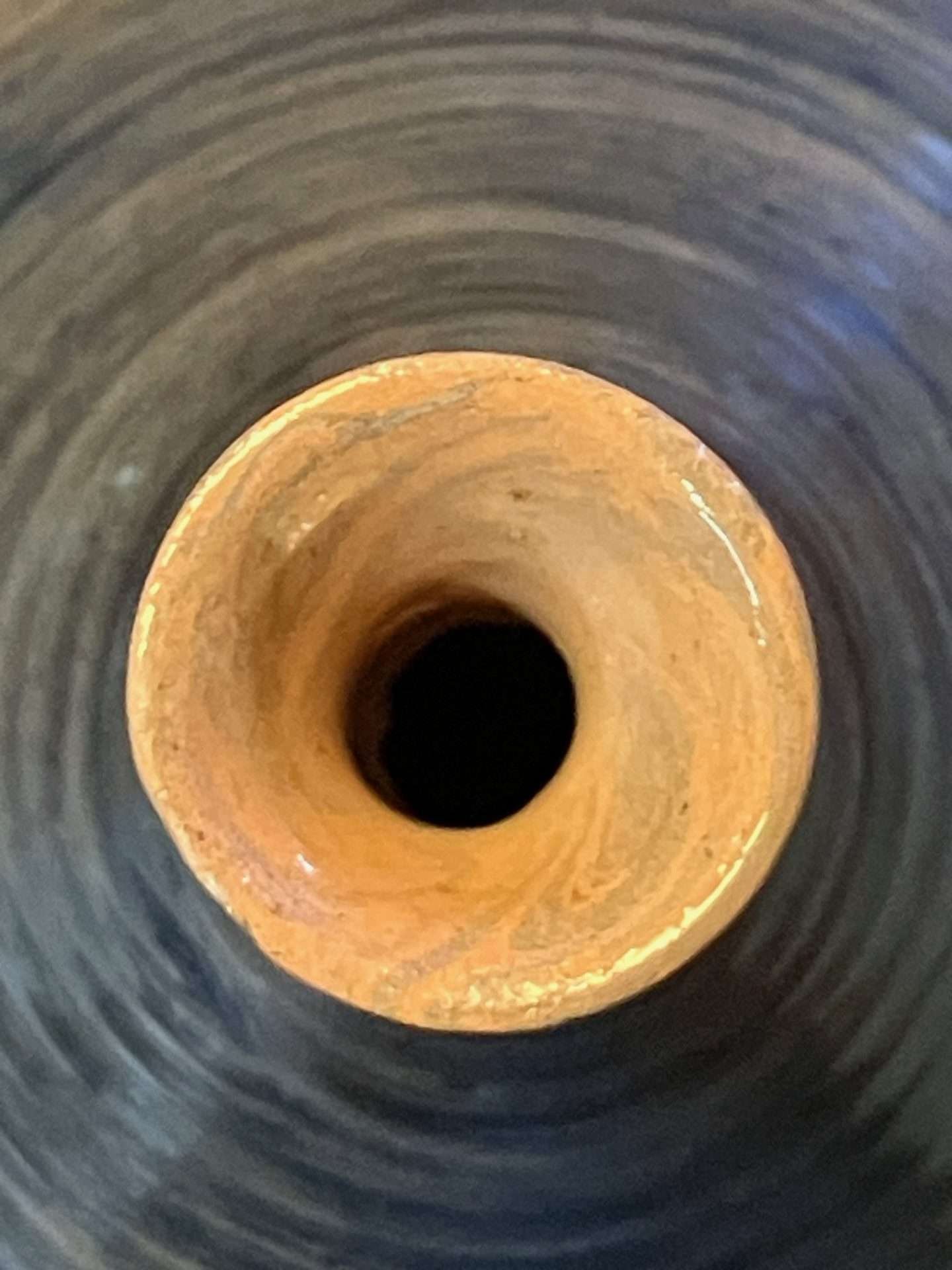 Vase - orange gris faïence - "DROP!" mélangé n°17 – Image 3