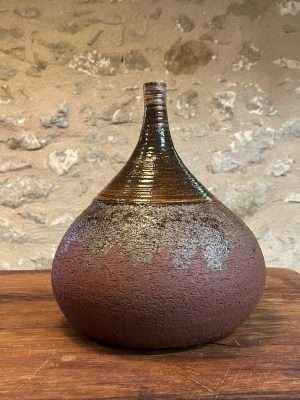 Vase - rouge marron jaune - "DROP!" n°25