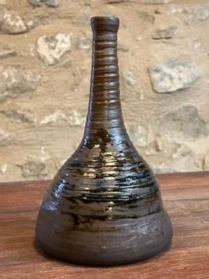 Vase - noire bleu - "DROP!" décoré n°5