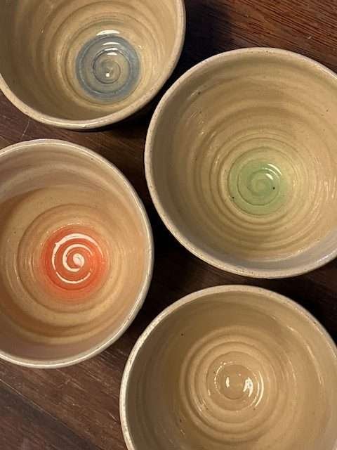 Bol medium LIGNES, beige multi couleurs – Image 2