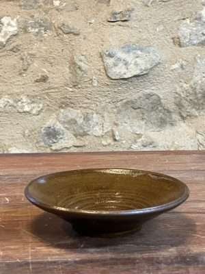 Coupelle petit LIGNES, marron bleu