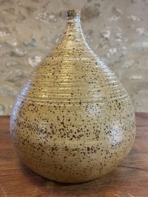 Vase - beige taches noires - "DROP!" n°26