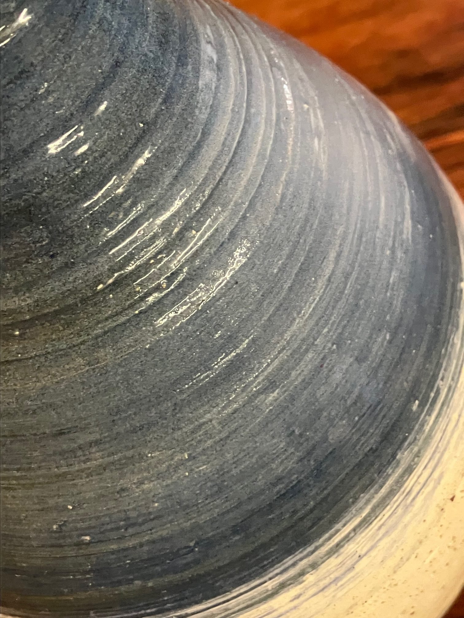 Vase - cobalt sur blanc chamotté - "DROP!" décoré - n°018 – Image 5