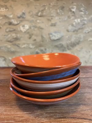 Coupelle petite LIGNES, rouge multi couleurs
