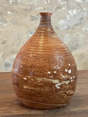 Vase - rouge blanc faïence - "DROP!" mélangé n°5
